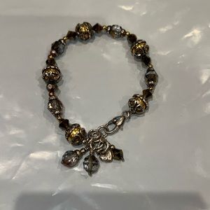 Brighton Two Tone Crystal Sparkling Faceted Bracelet